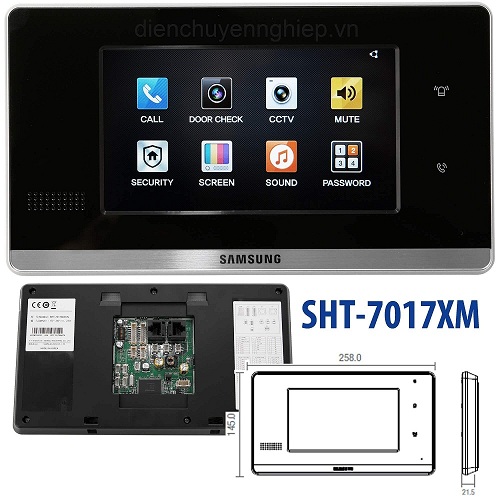 Màn hình chuông cửa Samsung SHT-7017XM/CN